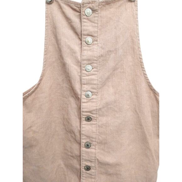 Forever 21 Corduroy Jumper Mini Dress Women’s Sz M Pink Preppy Gorpcore Festival - Picture 5 of 14